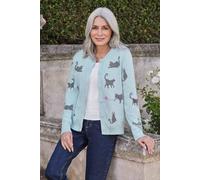 WoolOvers Women's Smudge The Cat Cardigan | Size: XS WoolOvers Multicolor XS