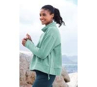 WoolOvers Women's Valley Cowl Neck Boxy Sweatshirt in Green | Size: 12 WoolOvers Green 12