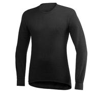 Woolpower Unisex Merino Wool Functional Shirt Crew Neck 200 Long-Sleeved Black XXL