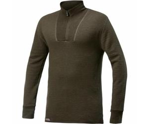 Woolpower Zip Turtleneck 400 Green