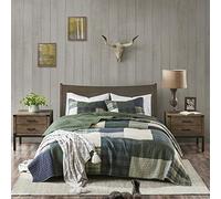 Woolrich All Season, Breathable Coverlet Bedspread Bedding Set, Matching Shams, Cotton, Mill Ceek, Green, King/Cal King(110"x96")