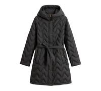Woolrich chevron-quilted hooded coat - Black XXS-XS-S-M-L-XL-XXL