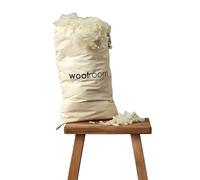 WOOLROOM 100% British Woolly Balls Pillow Filling 250g - Extra Firmness or Stuffing for Deluxe Wool Bed Pillows - Certified Hypoallergenic Cooling Feather Down Alternative