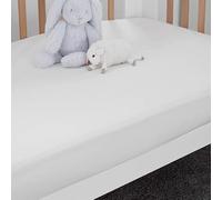 WOOLROOM Arinta Cot Bed Fitted Sheet - Expertly Woven 100% - GOTS Certified Organic Cotton - Home Essentials for Natural Better Sleep & Living - Soft Breathable Hypoallergenic Machine Washable