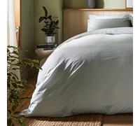 WOOLROOM Arinta Double Duvet Cover Earl Grey - GOTS Certified Organic Cotton Bed Linen - Hotel/Home Essentials for Clean Better Sleep Naturally Soft Breathable Hypoallergenic Machine Washable