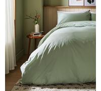 WOOLROOM Arinta Double Duvet Cover Pistachio - GOTS Certified Organic Cotton Bed Linen - Hotel/Home Essentials for Clean Better Sleep Naturally Soft Breathable Hypoallergenic Machine Washable