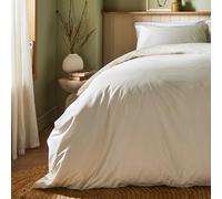 WOOLROOM Arinta Double Duvet Cover Vanilla - GOTS Certified Organic Cotton Bed Linen - Hotel/Home Essentials for Clean Better Sleep Naturally Soft Breathable Hypoallergenic Machine Washable