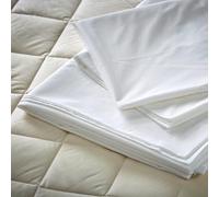 WOOLROOM Arinta Single Flat/Top Sheet White - GOTS Certified Organic Cotton Bed Linen - Hotel/Home Essentials for Clean Better Sleep Naturally - Soft Breathable Hypoallergenic Machine Washable