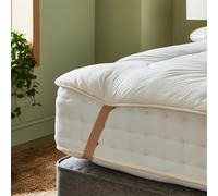 Woolroom Deluxe Wool Mattress Topper Single XL Bed - Allergy UK Approved Temperature Moisture Control British Wool Bed Topper - 100% Natural Luxurious Extra Comfort - Feather Down Alternative