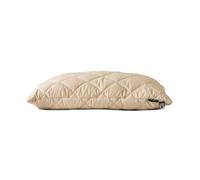 WOOLROOM Organic Customisable Pillow King Size - Certified Natural British Wool, Hypoallergenic, Temperature Regulating, Machine Washable Organic Cotton Cover, Dust Mite Resistant, Down Alternative