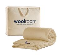 WOOLROOM Organic Machine Washable Wool Super King Duvet Winter Warm 11-14 Tog - Organic British Wool 300tc Super Soft 300tc Organic Cotton Quilt - Allergy UK OEKO TEX Temperature Regulation