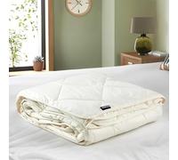 Woolroom Organic Washable 2-5 Tog Light Cooling Single Duvet - GOTS Organic British Wool Cotton - 100% Naturally Hypoallergenic Temperature Regulating Feather Down Alternative - 30 Night Trial