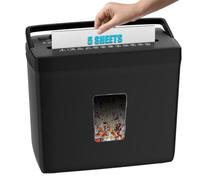Woolsche Paper Shredder for Home,5 Sheet Desktop Cross Cut with 2.38-Gallon Basket Shredder,P-4 Security Level, 4-Mode Design, Shreds Paper/Credit Card - Durable, with Jam Proof Function for Home