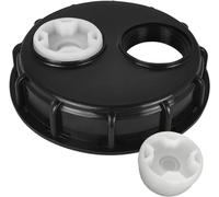 WOOLUCK® IBC Tank Cap, IBC Water Tank Vented Lid 163 mm with Double Ventilation Holes, IBC Tank Accessories for 1000 L Water Tank, Rain Butt, Container