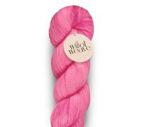 Woolweave Fingering Weight Yarn - Hand Dyed Soft & Durable Pink Yarn for Knitting & Crocheting, 75% Extrafine Merino Wool & 25% Polyamide, 100g Skein, 438 Yards