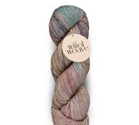 Woolweave Fingering Weight Yarn - Hand Dyed Soft & Durable Variegated Yarn for Knitting & Crocheting, 75% Extrafine Merino Wool & 25% Polyamide, 100g Skein, 438 Yards