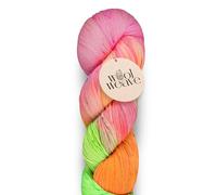 Woolweave Fingering Weight Yarn - Hand Dyed Soft & Durable Variegated Yarn for Knitting & Crocheting, 75% Extrafine Merino Wool & 25% Polyamide, 100g Skein, 438 Yards