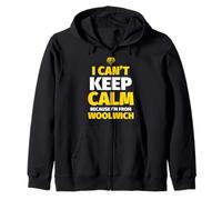 Woolwich Funny I can't keep calm I'm from Woolwich Zip Hoodie