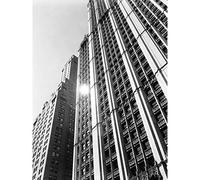 Woolworth Building Manhattan New York Berenice Abbott Copy Premium Wall Art Canvas Print 18X24 Inch