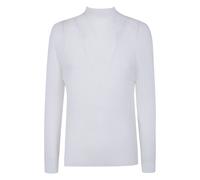 Wooly Pleats-66 Shirt - female - Issey Miyake - Turtlenecks - White - M - Knitwear M
