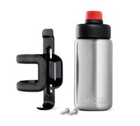 WOOM™ GLUG Bicycle Water Bottle Stainless Steel with Holder 0.5 L