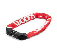 woom Lokki Bike Lock, Children's Combination Bicycle Cable Lock, Hardened Steel Chain Safety Lock, Cycling Locks Bike Accessories (24'' Chain)