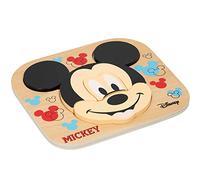 WOOMAX 48700 Mickey & Friends Mickey Wood Puzzle, 6 Pieces