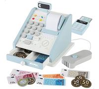 WOOMAX 49332 Wooden Toy Cash Register, Dataphone and Money, +3 Years, 49332