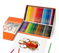 Woomer 72 Colored Pencils Set | Art Supplies for Adults & Kids | Beautifully Presented Tin Box | Soft Core Colored Leads for Shading, Blending | Gifts for Artist Drawing