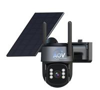 woomo 4G LTE Solar Security Camera, No WiFi or Power Needed, Off-Grid Smart AI Camera with 24/7 Continuous Recording, 2K HD, 270° Pan 90° Tilt, Color Night Vision, Two-Way Talk, Waterproof