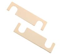 WOONEKY 1 Pair Speaker Terminal Bridge Bars Straight 4 Position Copper | 45mm compact length, golden finish, flat contact surface, for speaker cabinet plates in home theatres and DIY upgrades