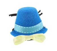 WOONEKY 1 Set Adorable Reptile Mini Hat and Bow Tie Set Costume Ornament for Bearded Dragons Lizards Snakes Comfortable Lightweight and Eye Catching Crawl Pet Accessory