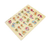 WOONEKY 1 Set Arabic Alphabet Puzzle for Educational Logic Board Game for Early Learning Safe Construction for Boys and Develops Cognitive Skills and Hand Eye Coordination