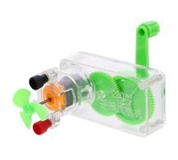 WOONEKY 1 Set Hand Crank Generator DIY Science Kit for Experiment Creativity and Critical Thinking for Physics Learning and Exploration
