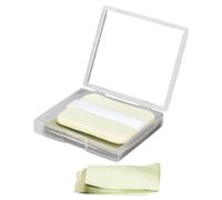 WOONEKY 1 Set Tea Oil Blotting Sheets with Mirror Design and Refill Oil Absorbing Paper for Oily Skin Portable Face Tissues and Shine Reduction