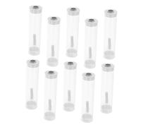 WOONEKY 10 Sets Clear Insect Collecting Tubes with Ventilated Design and Secure Lids Lightweight and Bug Observation Containers for Outdoor Exploration and Educational Study of Fireflies