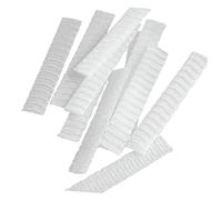 WOONEKY 100 Pcs Makeup Brush Protective Covers 12x1cm PE Plastic Mesh Sleeves for Cosmetic Applicators for Makeup Artists and Beauty Enthusiasts Prevents Dust and Damage