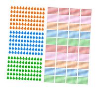 WOONEKY 100 Sheets Water Drop Stickers with Writable Surface Colorful Teardrop Adhesive Index Labels for Planners Journals Scrapbooking Multi Purpose Washi Dot Decals for Craft Projects