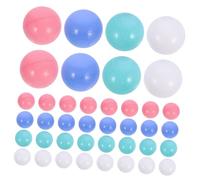 WOONEKY 100pcs Colorful Ocean Balls for Smooth Play Balls Non-toxic Safe Pit Filling Party Pool Fun Pink White Blue Purple