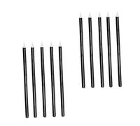 WOONEKY 100PCS Disposable Eyeliner Brush Heads with Fiber Tips Black Handle Lightweight Makeup Applicators for Professional Salon and Home Use