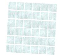 WOONEKY 100pcs Disposable Makeup Hand Palettes 7x7cm Waterproof Pu Film Mixing Plates for Cosmetic Artists and Makeup Application Random Color