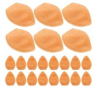 WOONEKY 100pcs DIY Deer Ear Hair Clips Double-Sided Plush Brown Fabric Antler Hair Accessories for Christmas Headbands and Clothing Decoration