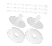 WOONEKY 100pcs DIY Doll Skeleton Joints Plastic Craft Connectors for Handmade Making Movable Safety Action Figure Parts for Stuffed Animals and Plush Bear Projects