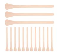 WOONEKY 100pcs Double-Head Wooden Waxing Sticks 125mm Small Wax Applicator for Nose Hair Removal, Eyebrow and Lip Waxing, Facial and Body Hair Removal Tool