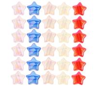 WOONEKY 100pcs Frosted Star Shape Spacer Beads for Jewelry Making Five-Pointed Loose Charms with Wide Holes for Bracelets Necklaces Earrings Craft Projects Lightweight Design