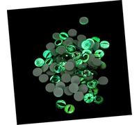 WOONEKY 100pcs Glow Dark Eyeball Glass Patches for DIY Crafts Jewelry Making Safe Glass Eyes for Doll Decoration and Art Projects