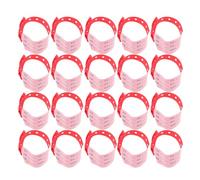 WOONEKY 100pcs Hospital Patient Wrist Bands PVC Wristbands Soft Nonirritating Adjustable Snap Lock for Surgery Events Patient Identification