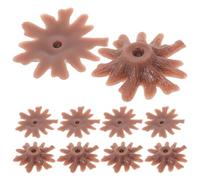 WOONEKY 100pcs Mini Tree Stump Bases for Model Railroads Crafting Tree Stands with Realistic Detailing for Architectural Displays Dioramas and Scenic Railway Layouts