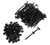 WOONEKY 100pcs Nylon Cable Tie Buckles Zip with Pin Button Design for Easy Installation for Automotive Wiring Electronics Cable Management