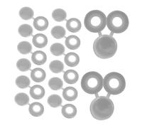 WOONEKY 100pcs Plastic Screw Caps with Hinged Flip Covers for Self Tapping Screws for Furniture Easy Install Protective Decorative Caps for Home Office Industrial Use